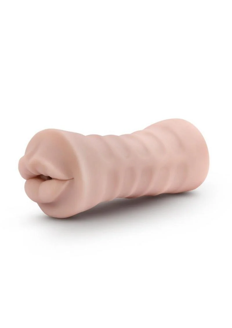 M For Men Angie Vibrating Masturbator with Bullet - Mouth - Image 4