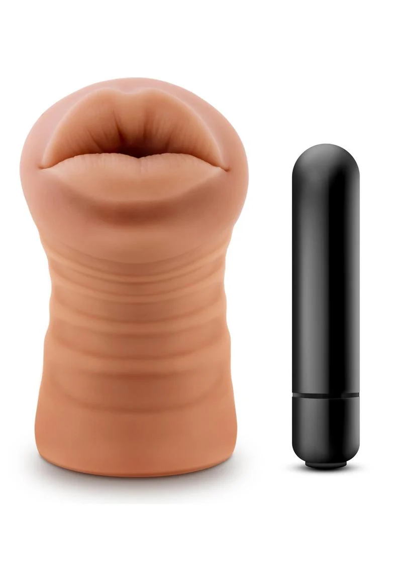 M For Men Isabella Vibrating Masturbator with Bullet - Mouth - Image 3