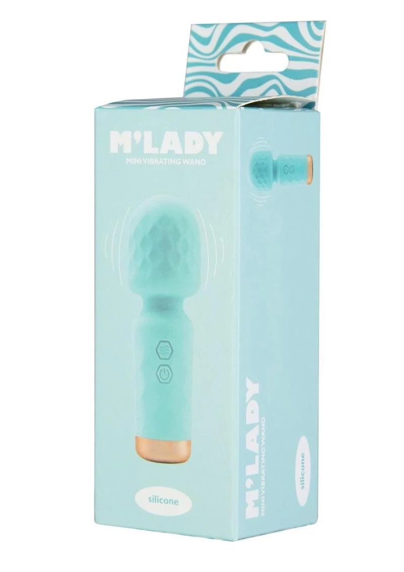 M'lady Rechargeable Silicone Mini Vibrating Wand