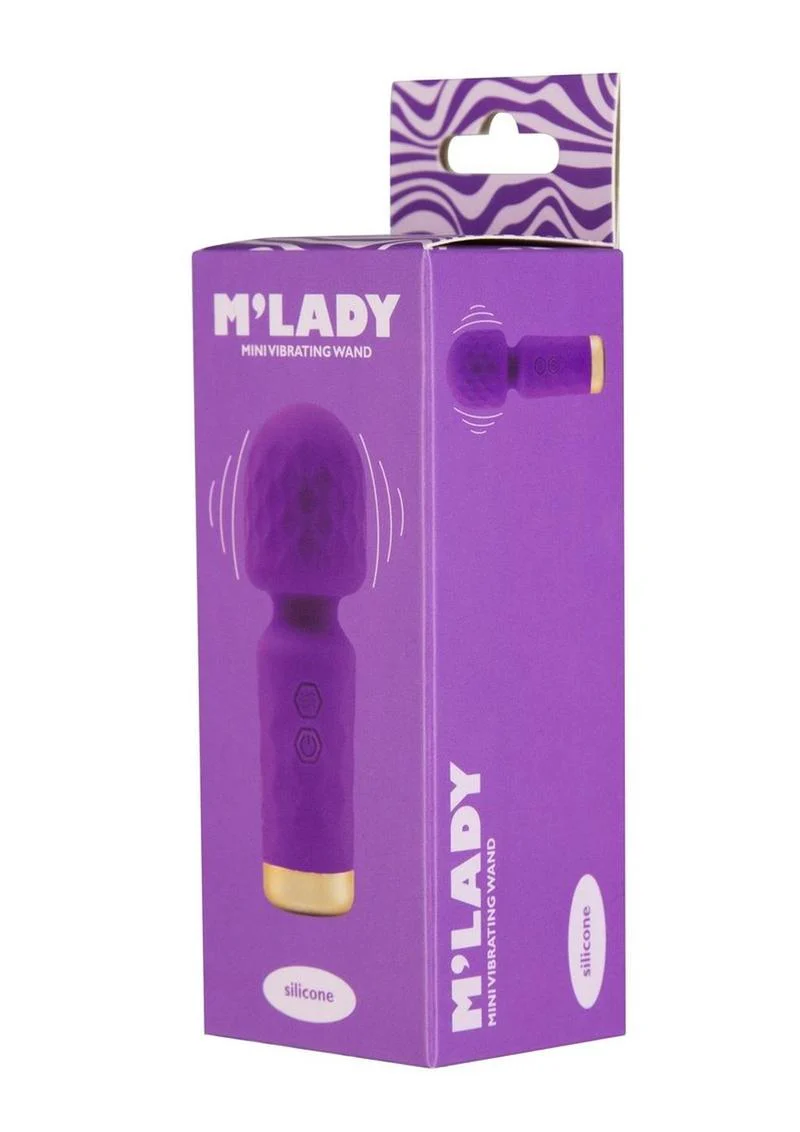 M'lady Rechargeable Silicone Mini Vibrating Wand - Image 3
