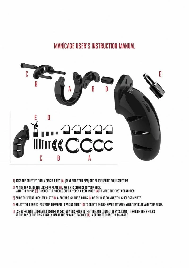 Man Cage Model 01 Male Chastity with Lock - Image 4