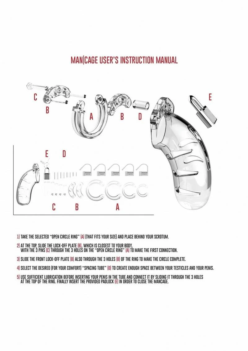 Man Cage Model 01 Male Chastity with Lock - Image 5