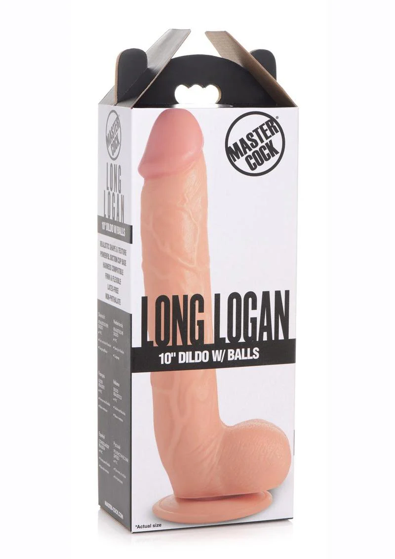 Master Cock Long Logan Dildo with Balls - Image 8