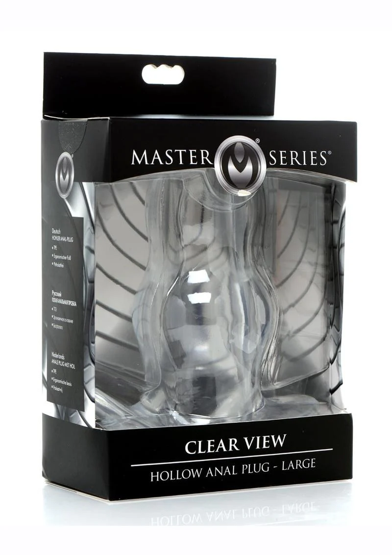 Master Series Clear View Hollow Anal Plug - Image 9