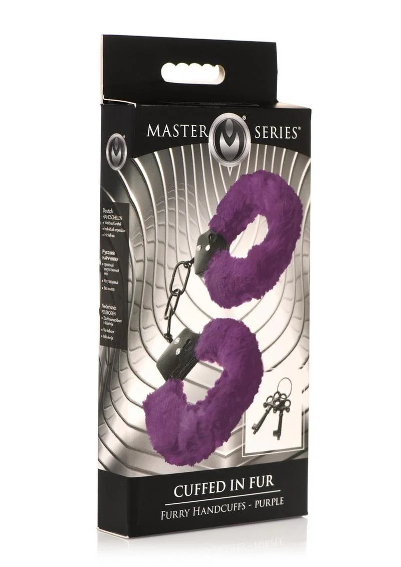 Master Series Cuffed In Fur Furry Handcuffs - Image 2