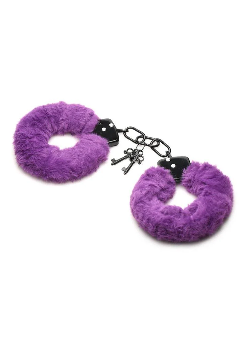 Master Series Cuffed In Fur Furry Handcuffs - Image 3