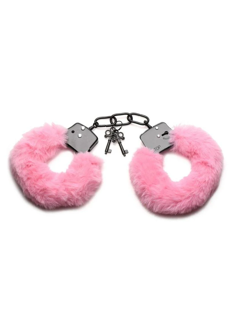 Master Series Cuffed In Fur Furry Handcuffs - Image 4