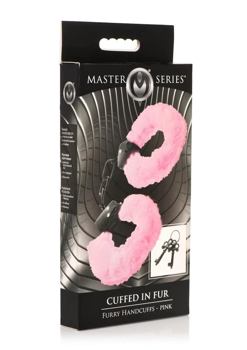 Master Series Cuffed In Fur Furry Handcuffs - Image 6