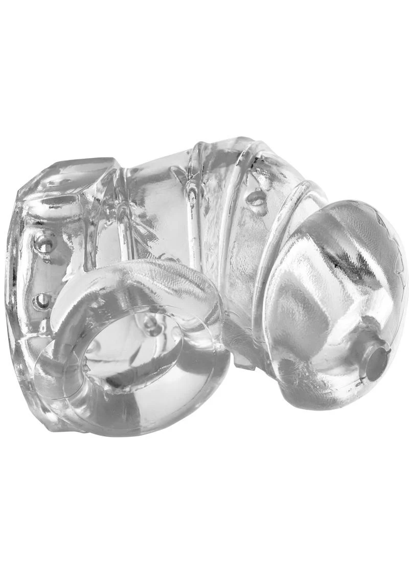 Master Series Detained 2.0 Restrictive Chastity Cage with Nubs - Image 2