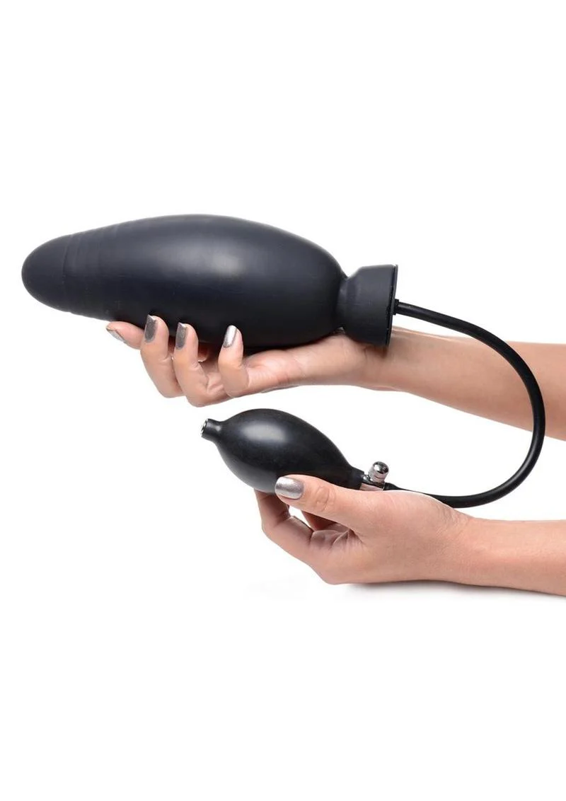Master Series Dick-Spand Inflatable Silicone Dildo - Image 4