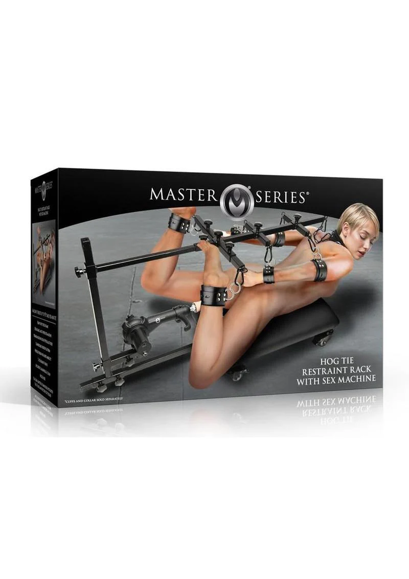 Master Series Hog Tie Restraint Rack with Sex Machine - Image 2