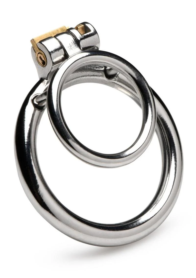 Master Series Locked Cock Stainless Steel Locking Cock and Ball Ring - Image 2