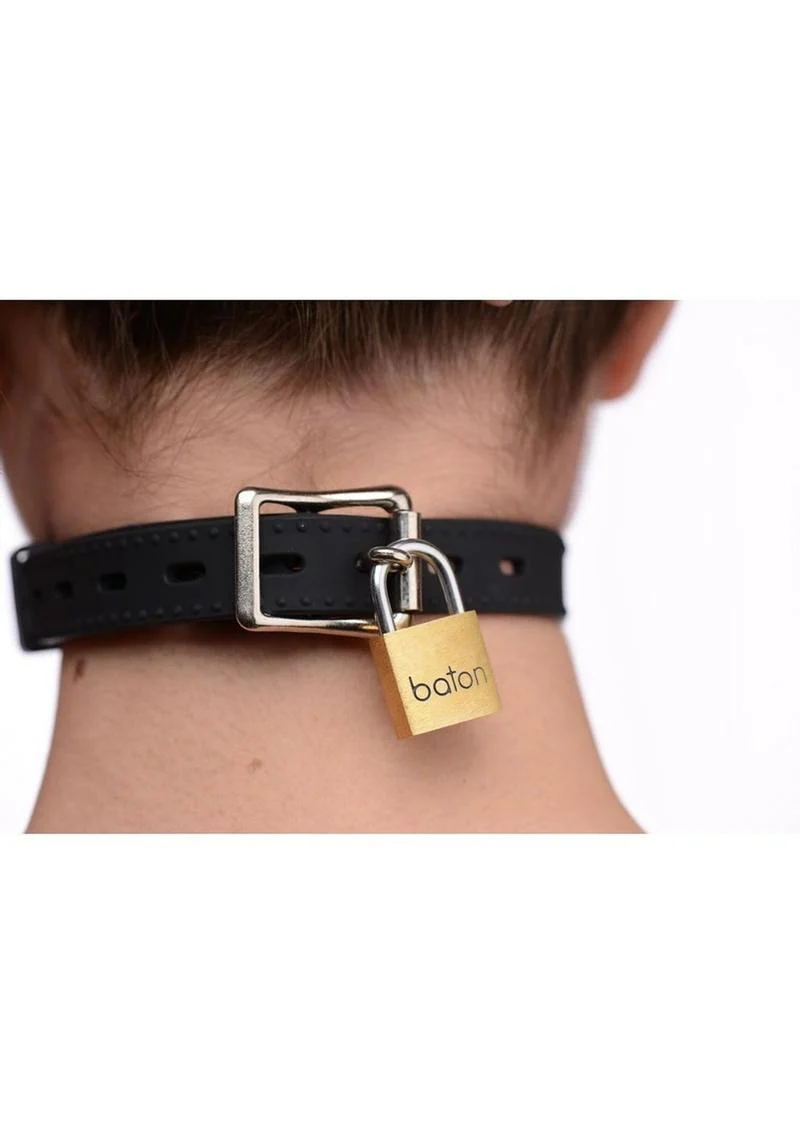Master Series Mutiny Silicone O-Ring Gag with Nipple Clamps - Image 2