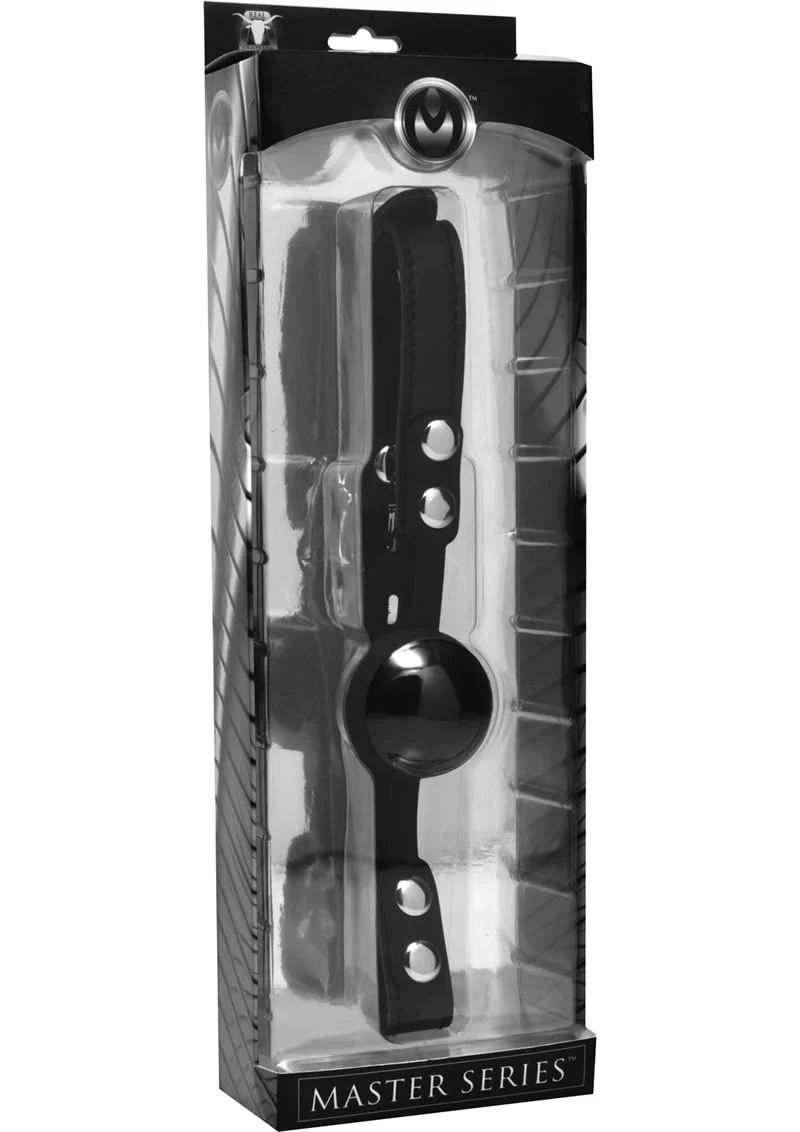 Master Series Premium Hush Locking Silicone Comfort Ball Gag - Image 3