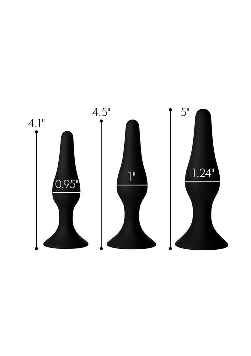 Master Series Triple Spire Tapered Silicone Anal Trainer - Image 4
