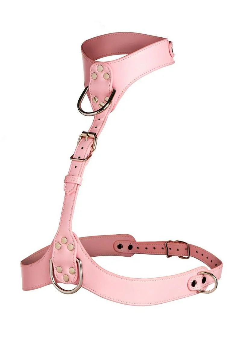 Master Series Vixen Female Chest Vegan Leather Harness - Image 5