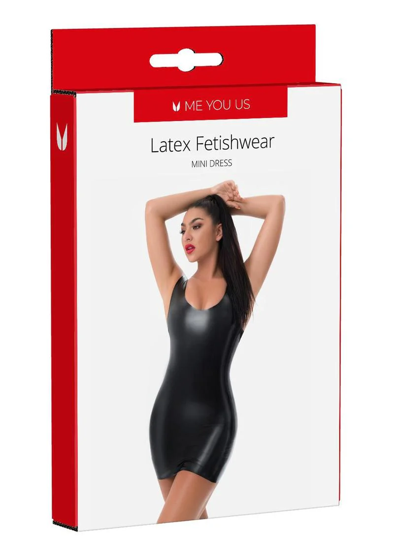ME YOU US Latex Mini Dress - Image 8