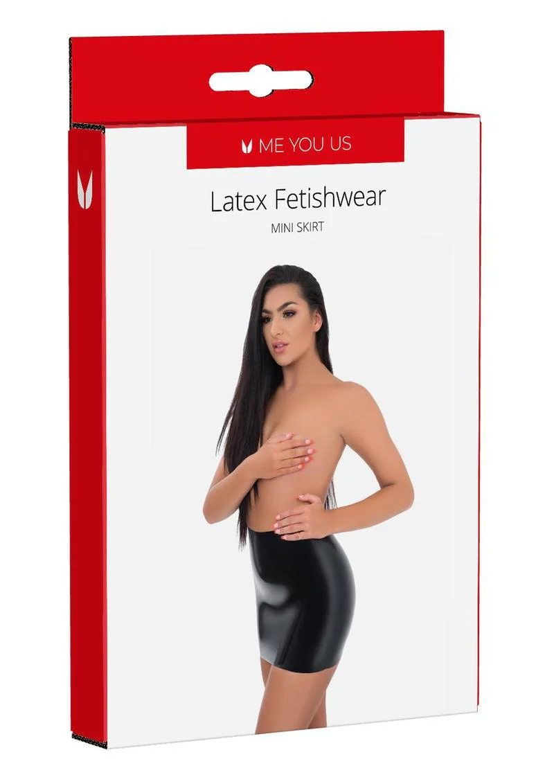 ME YOU US Latex Mini Skirt - Image 5