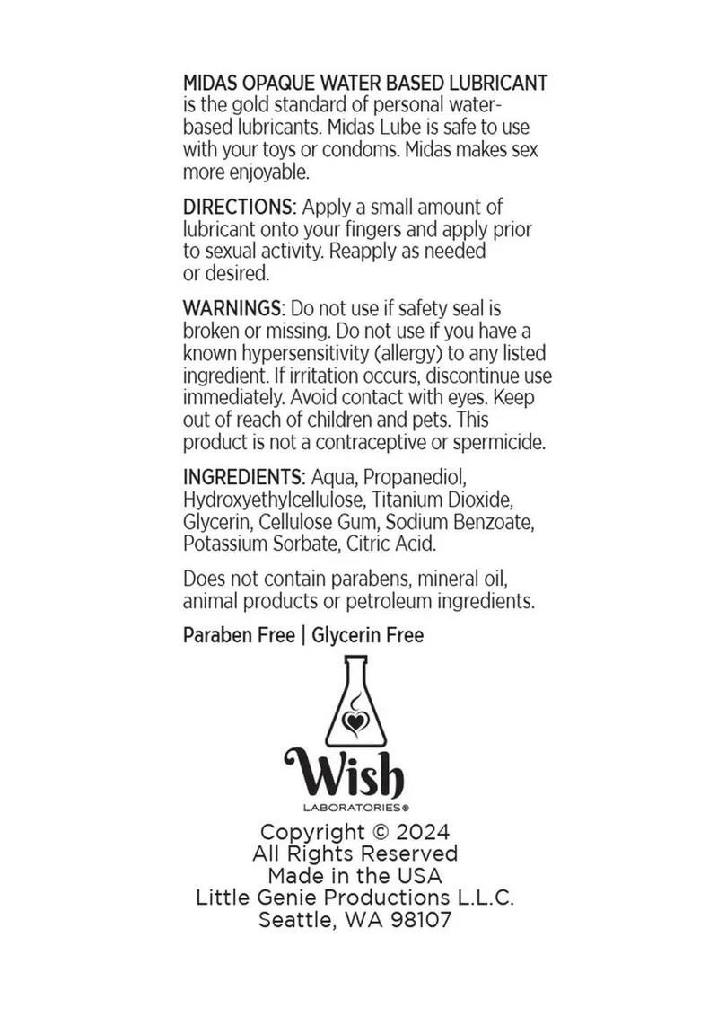 Midas Water Based Opaque Lubricant - Image 3