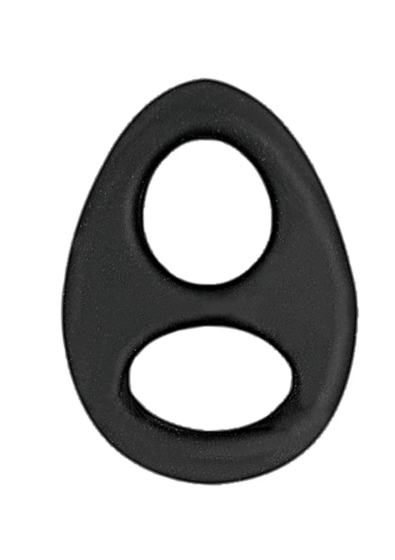 My Cockring Double Ring Silicone Cock and Scrotum Ring - Image 3