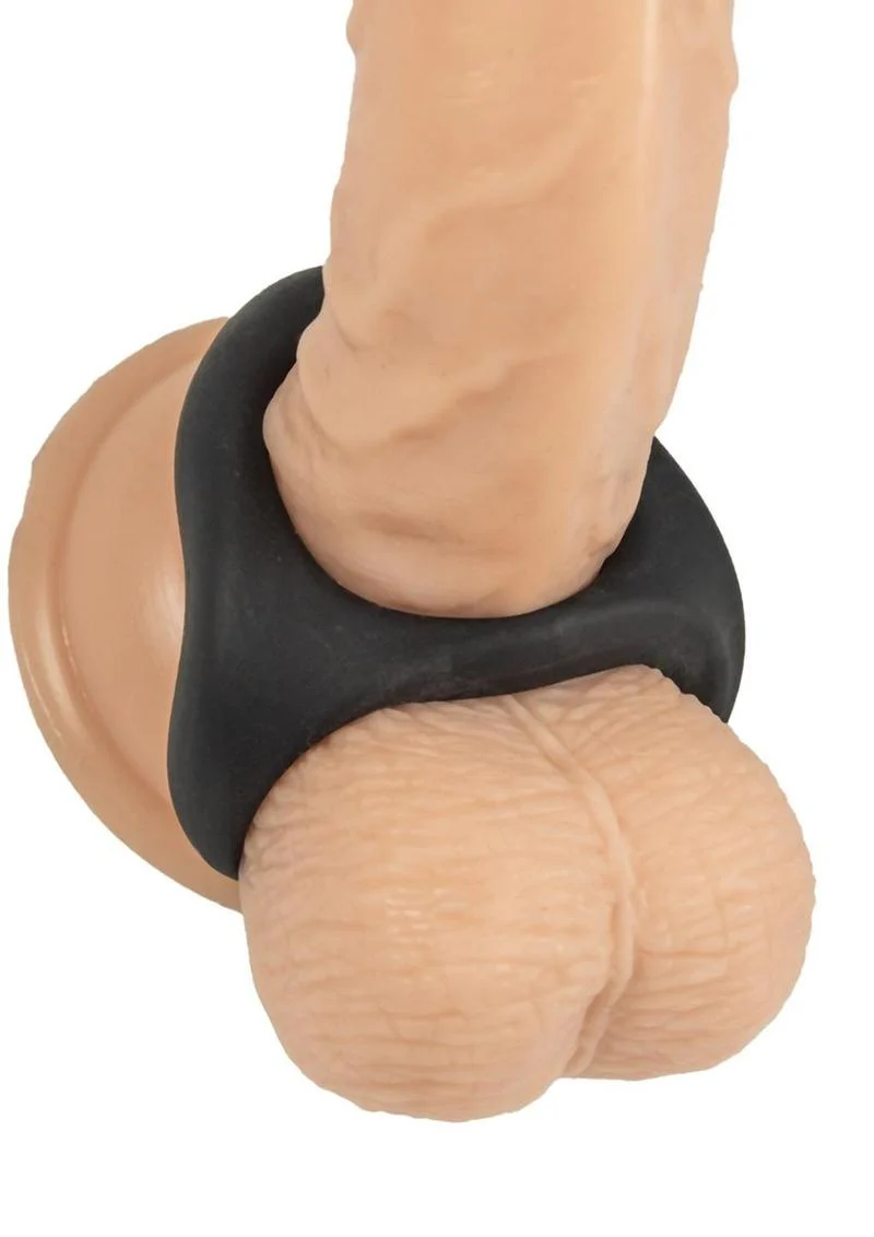 My Cockring Double Ring Silicone Cock and Scrotum Ring - Image 4