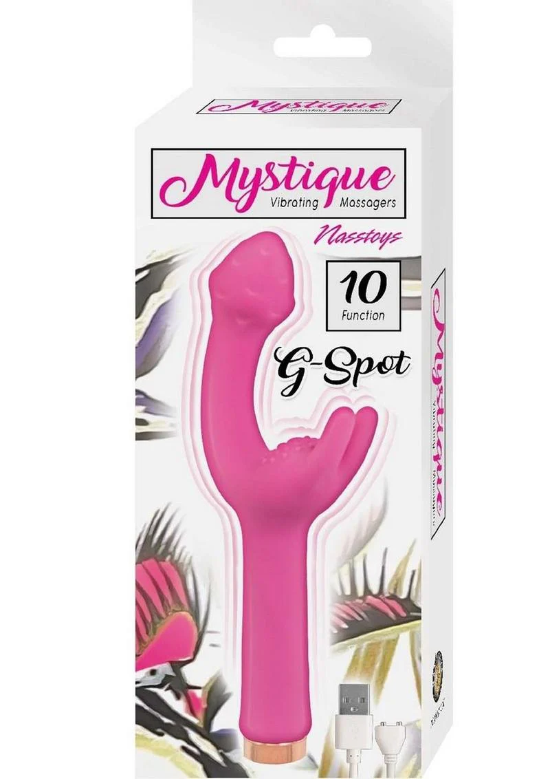 Mystique Vibrating Massagers Rechargeable Silicone G-Spot Vibrator - Image 7