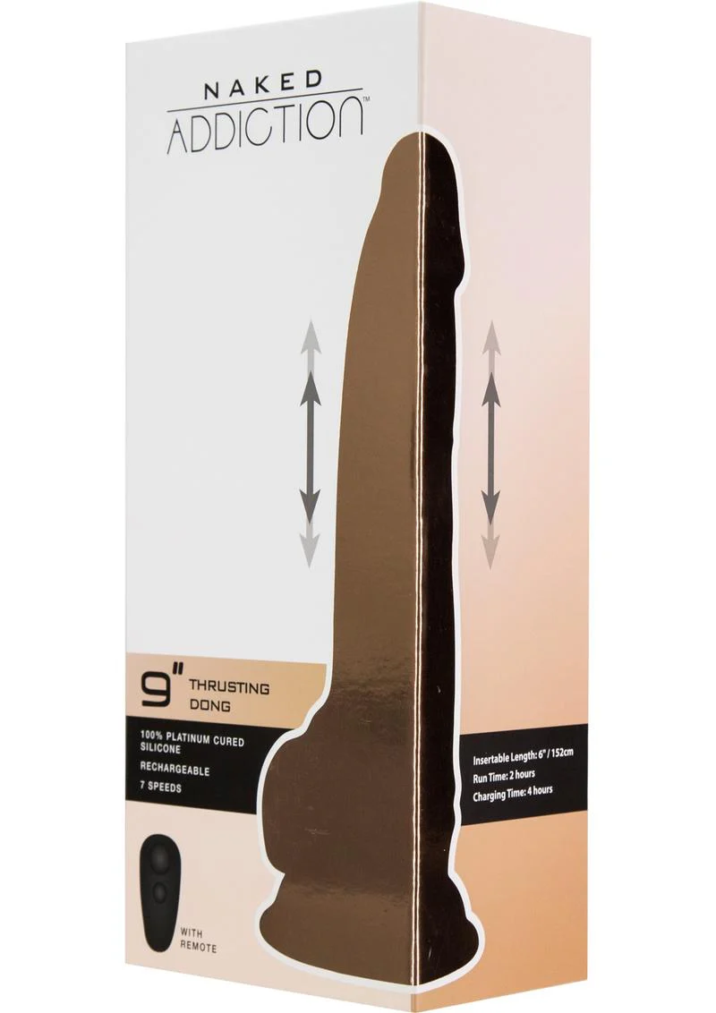 Naked Addiction Silicone Rechargeable Thrusting Dildo - Image 8