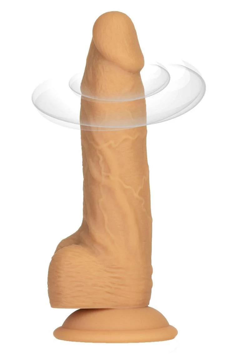 Naked Addiction Silicone Rechargeable Vibrating and Rotating Dildo with Remote Control - Image 3