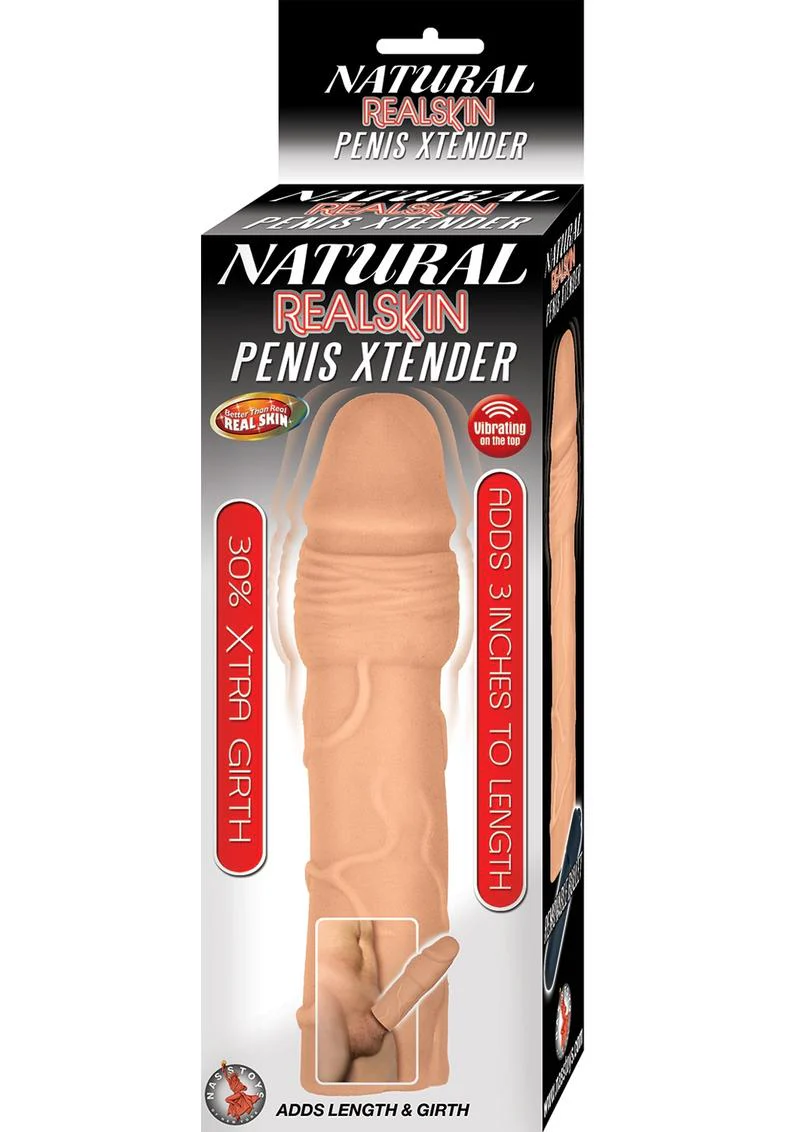 Natural Realskin Penis Xtender Vibrating Penis Extender - Image 3