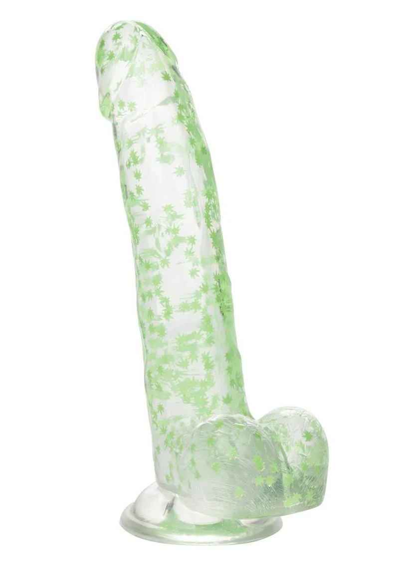 Naughty Bits I Leaf Dick Glow In The Dark Weed Leaf Filled Dildo - Image 2