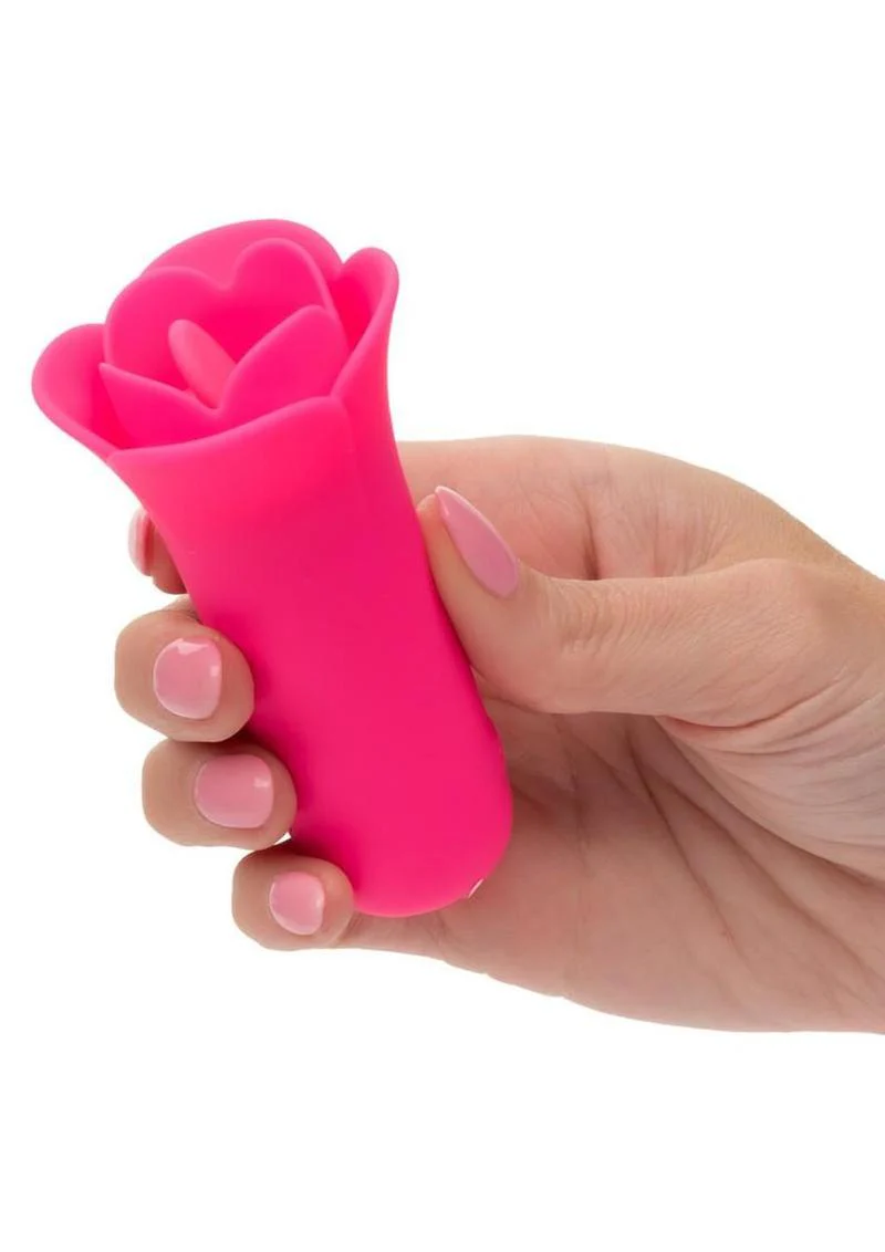 Naughty Bits Lily Licker Mini Flower Flicker Rechargeable Silicone Vibrator - Image 3
