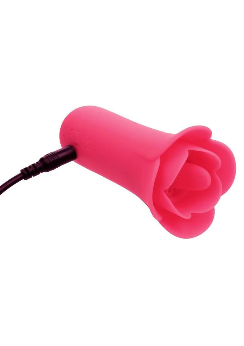 Naughty Bits Lily Licker Mini Flower Flicker Rechargeable Silicone Vibrator - Image 4