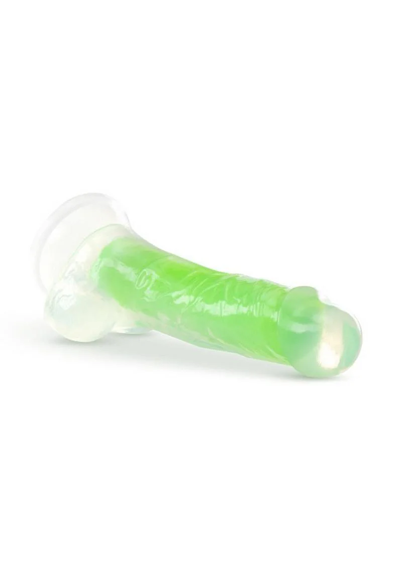 Neo Elite Glow In The Dark Dildo with Balls - Image 3