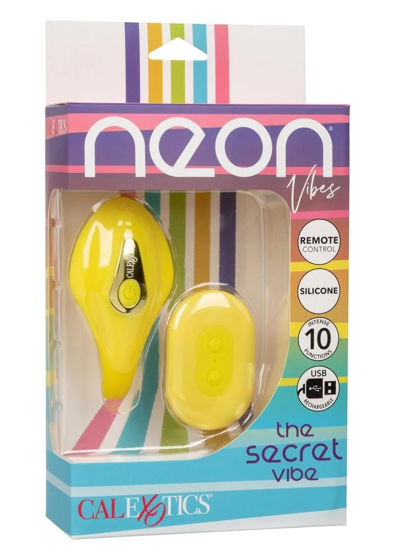 Neon Vibes The Secret Vibe Rechargeable Silicone Vibrator with Remote Control - Image 3
