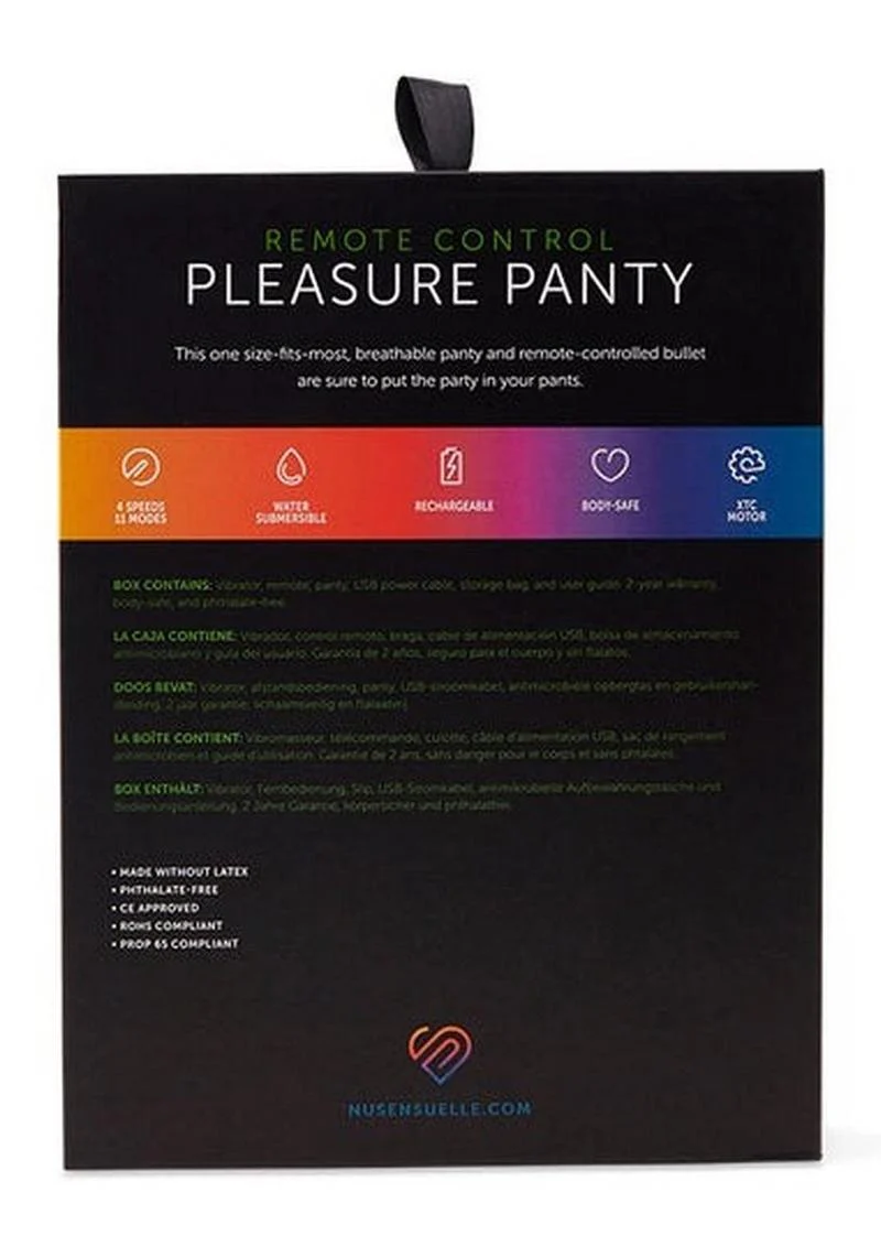 Nu Sensuelle Pleasure Panty Vibe Rechargeable Silicone Remote and Bullet - Image 3