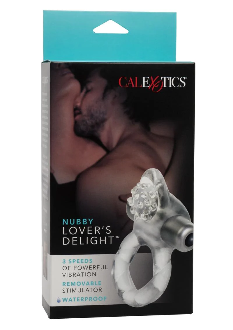 Nubby Lover's Delight Vibrating Cock Ring Cock Ring with Clitoral Stimulation - Image 3