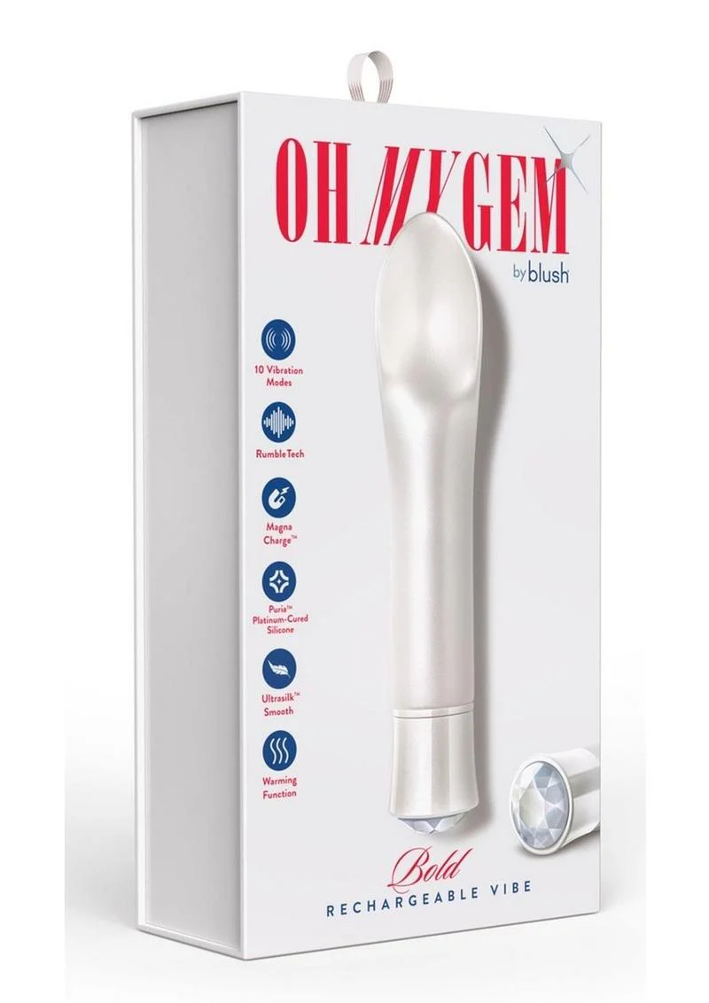 Oh My Gem Bold Rechargeable Silicone Vibrator - Image 4