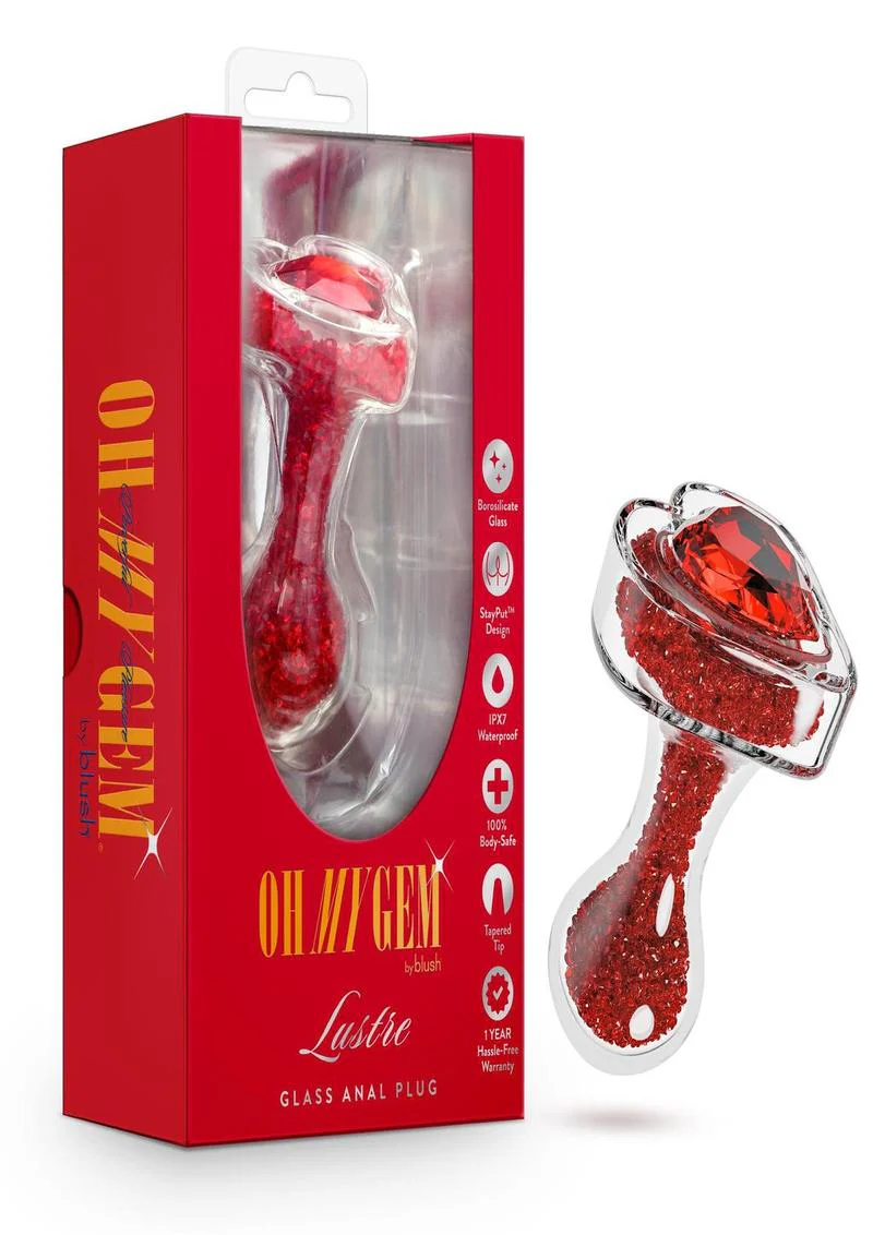 Oh My Gem Lustre Glass Anal Plug - Image 2