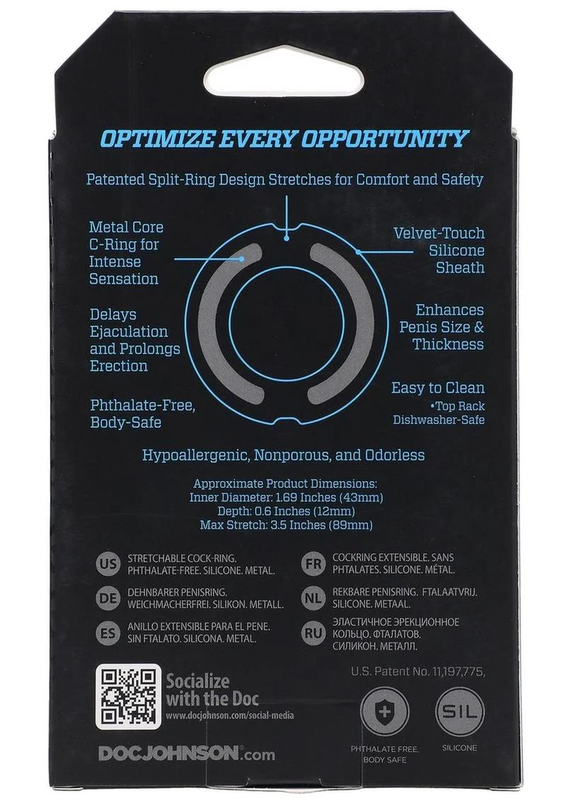 Optimale Flexisteel Soft Silicone with Inner Metal Core Cock Ring - Image 11