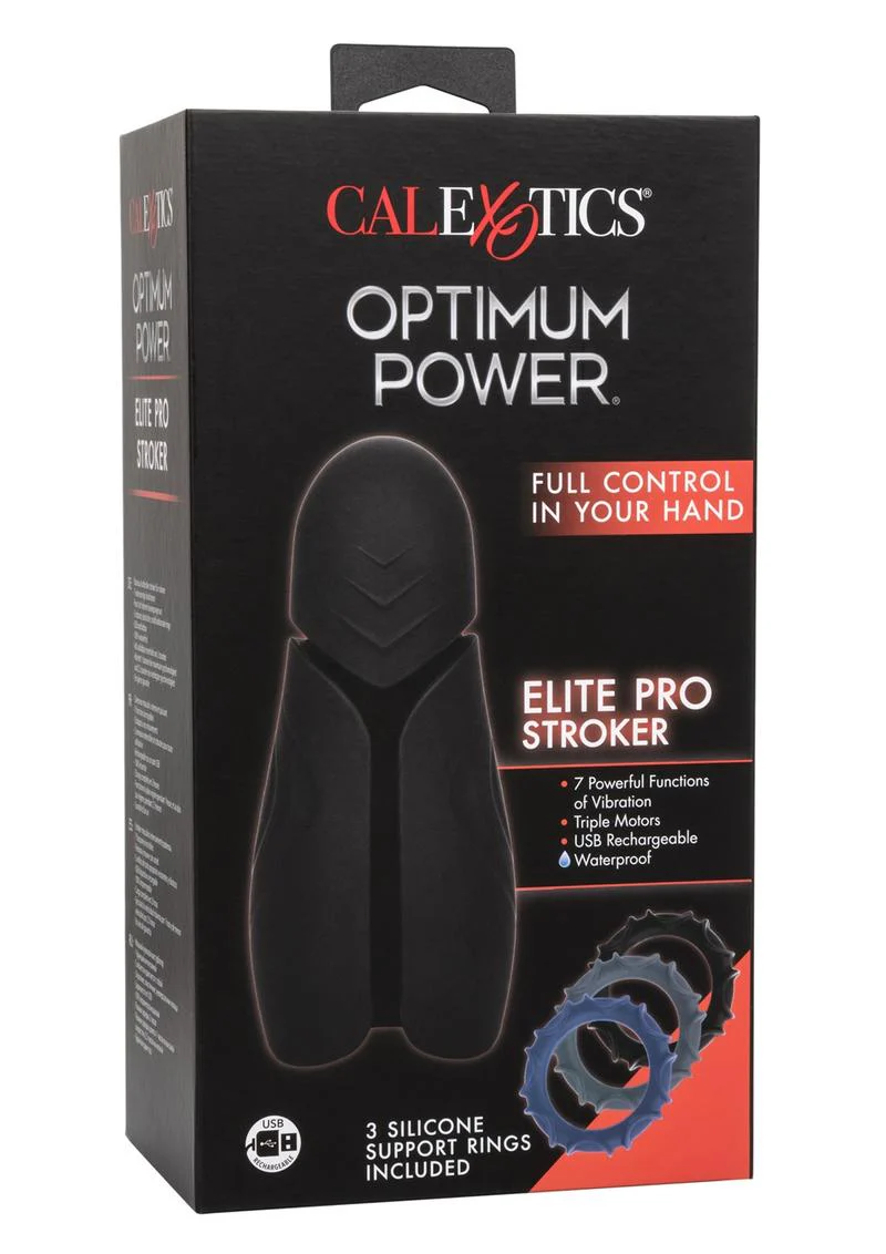 Optimum Power Elite Pro Stroker Silicone Rechargeable Masturbator - Image 3