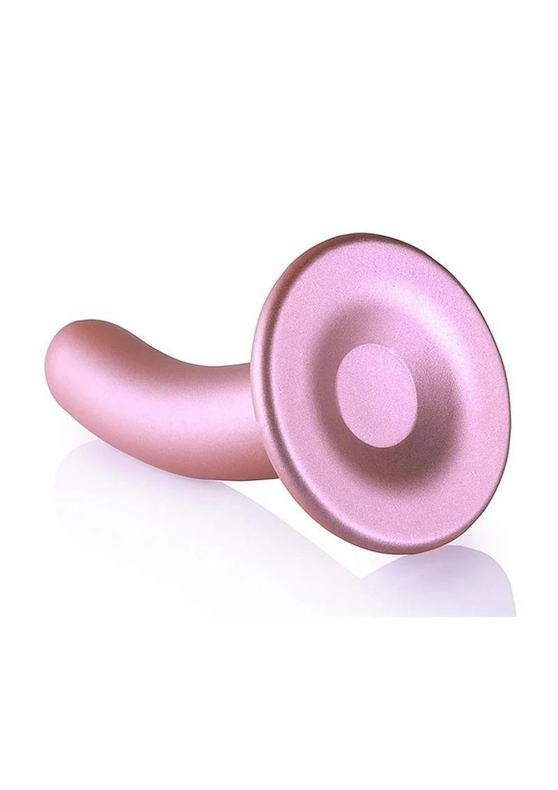 Ouch! Smooth G-Spot Silicone Dildo 5in - Metallic - Image 3