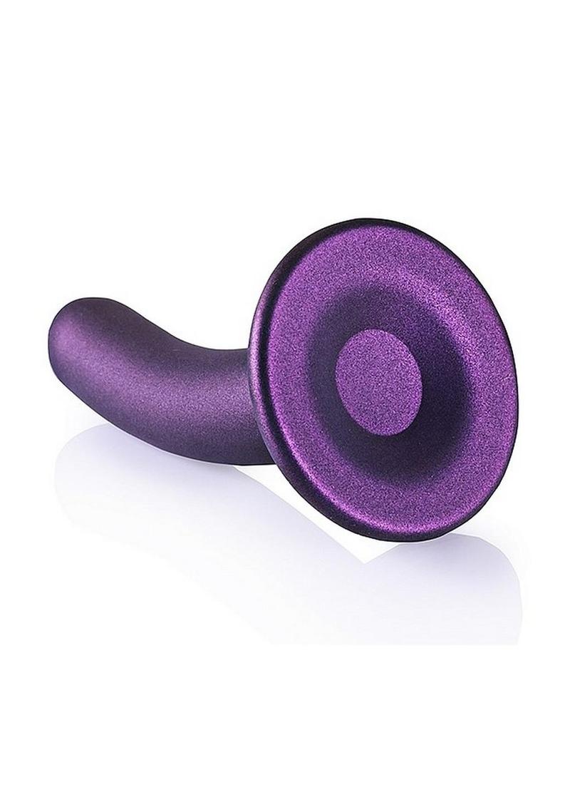 Ouch! Smooth G-Spot Silicone Dildo 5in - Metallic - Image 6
