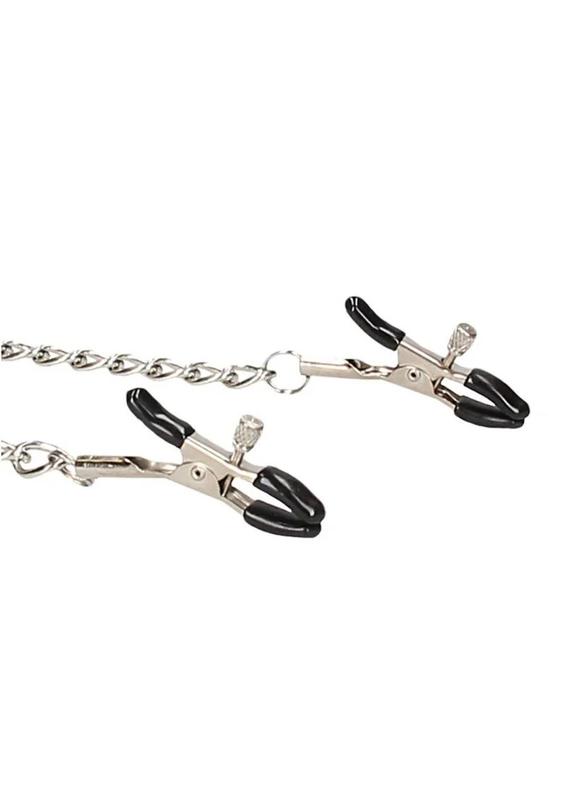 Ouch! Velcro Collar with Nipple Clamps - Image 2