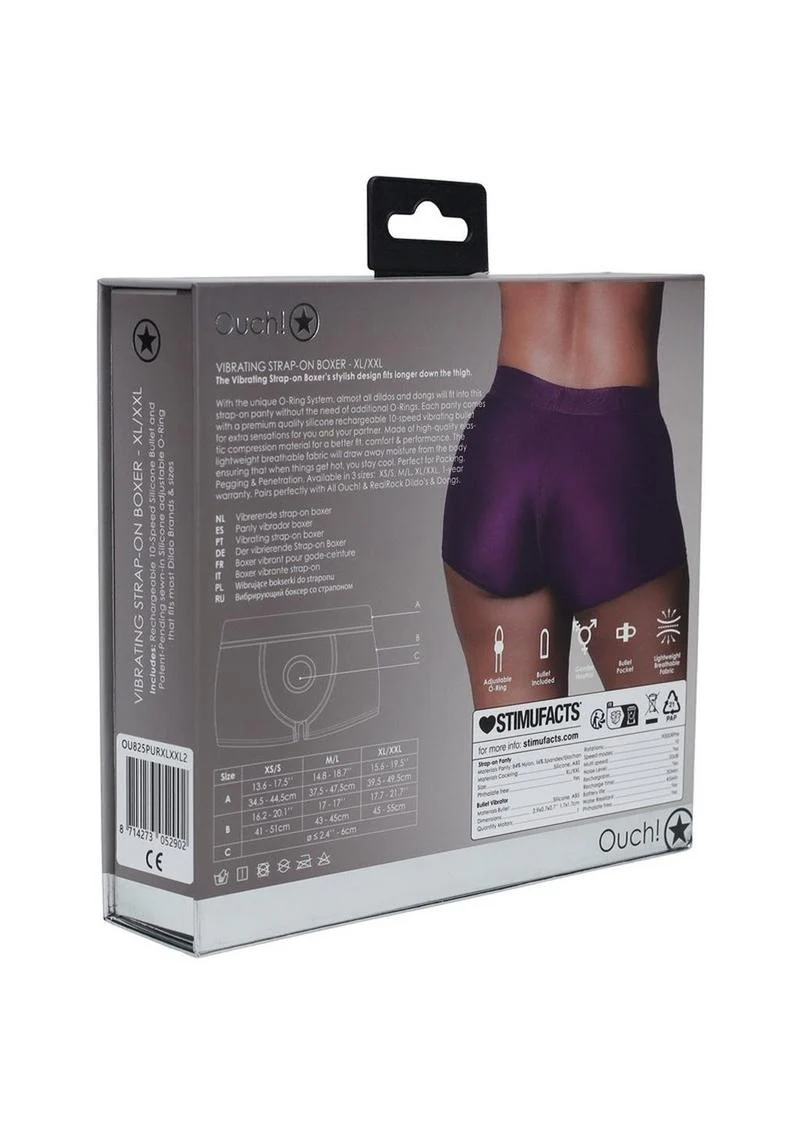 Ouch! Vibrating Strap-On Boxer Rechargeable - Image 12