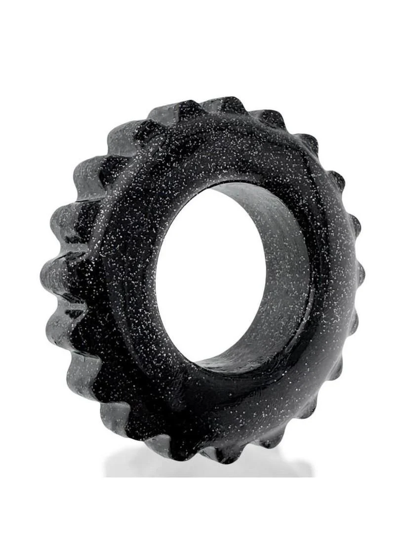 Oxball Plushy Single Cock Ring - Black Mica - Image 3