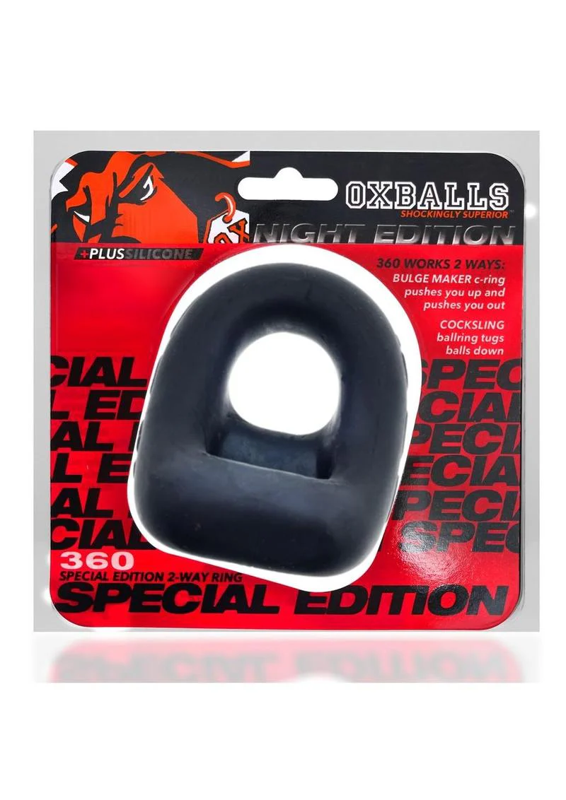 Oxballs 360 2-Way Cock Ring and Ball Sling - Night Edition - Image 3