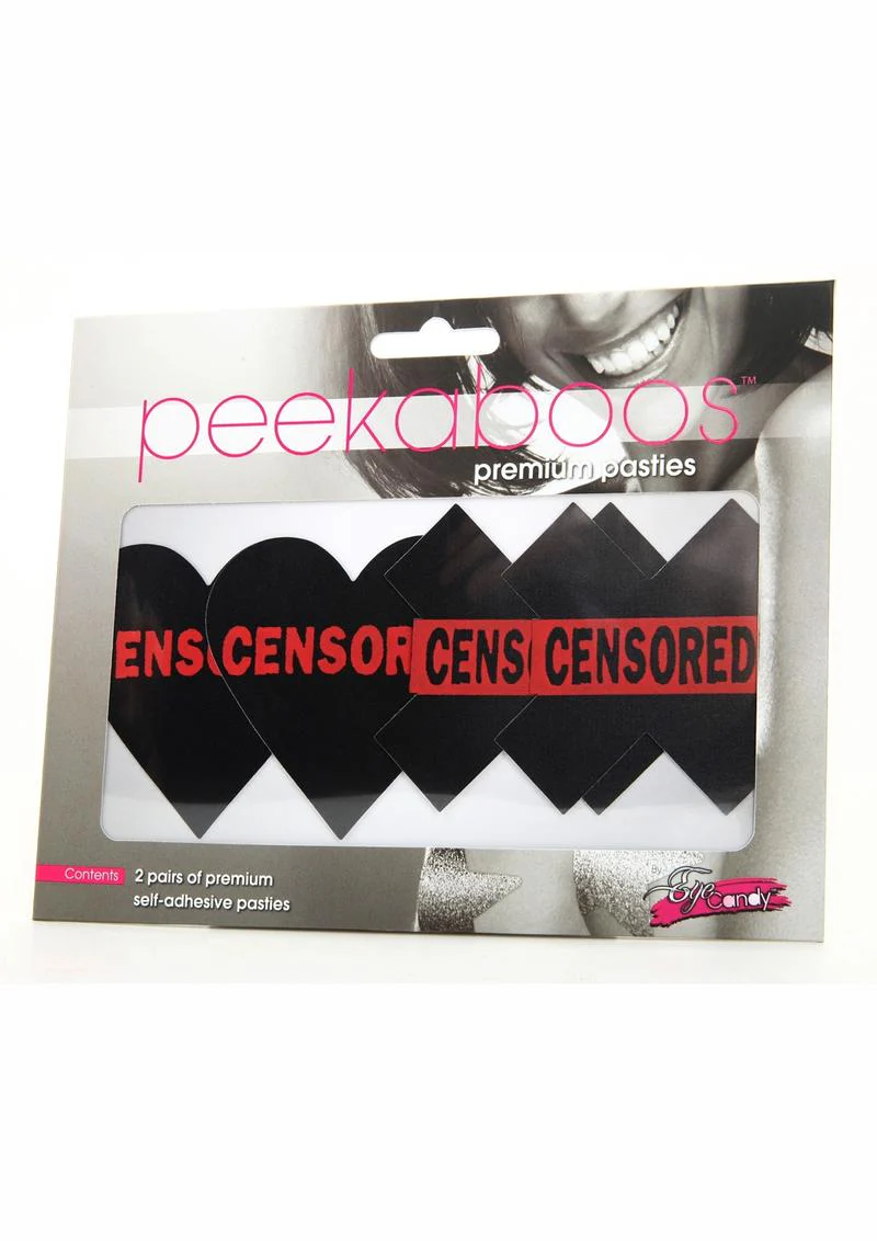 Peekaboo Censored Hearts and X Pasties - Image 3