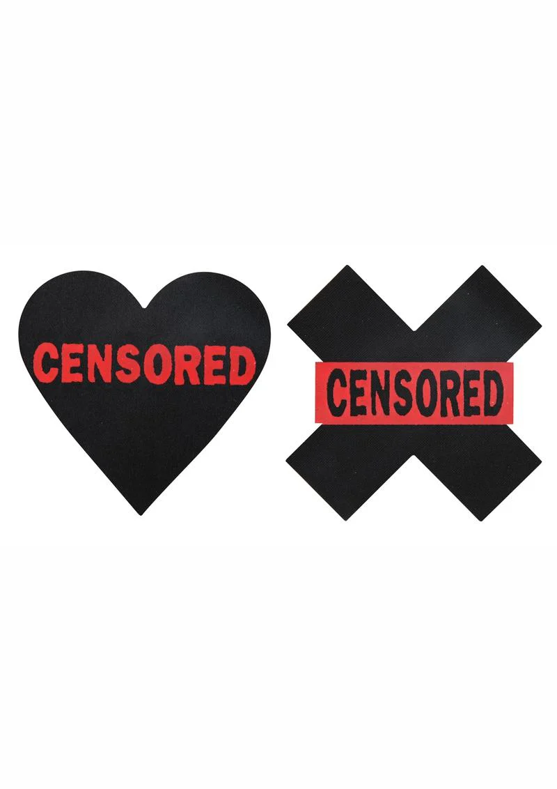 Peekaboo Censored Hearts and X Pasties - Image 4