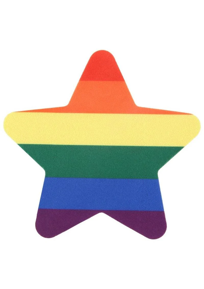 Peekaboo Pride Rainbow Glitter Stars Pasties