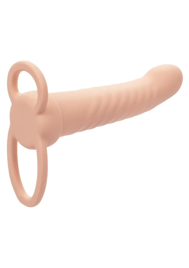 Performance Maxx Rechargeable Silicone Ribbed Dual Penetrator Extender - Image 4
